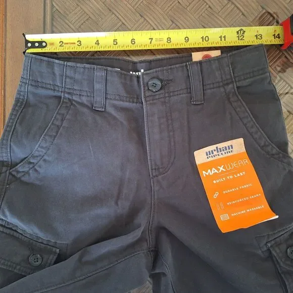 NWT Urban Pipeline Boys Cargo Shorts Max Wear Adjustable Waist Ultimate Twill 12 - Picture 7 of 9